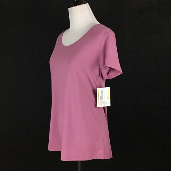 LuLaRoe Rose Blush Pink Solid Classic Tee XS - Picture 2 of 7